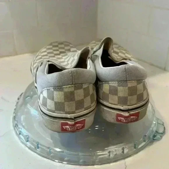 Vans Slip on Gray White Checker - Picture 3 of 11